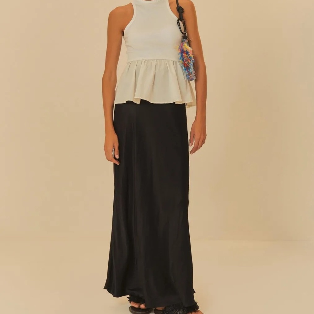 Elegant Black New farm Rio Satin  black size XS 14inches